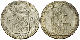 West Friesland AR 3 Gulden 1794 

 Netherlands. West Friesland. AR 3 Gulden (60 Stuiver) 1794 (40 mm, 31.41 g).
Dav. 1853; KM 141.2.

Extremely f...