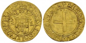 João III., AV Cruzado, Lisbon 

Portugal. João III. (1521-1557). AV Cruzado (23 mm, 3.47 g), Lisbon.
 Gomes 161.03var.

Very fine.