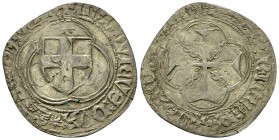 Genf/Savoyen, Ludovico, AR Doppio Bianco, Cornavin 

Genf/Savoyen. Ludovico (1434-1465). AR Doppio Bianco (26-28 mm, 2.20 g), Mzst. Cornavin.
HMZ 1...