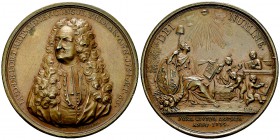 Genf, AE Medaille 1734, auf Louis Le Fort 

Schweiz. Genf, Stadt. AE Medaille 1734 (55 mm, 68.93 g), von J. Dassier. Auf die Wahl Louis Le Forts zum...