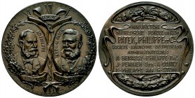 Genf, AE Medaille 1901 auf Patek und Philippe 

 Genf, Schweiz . AE Medaille 1901 (37 mm, 23.79 g), auf die neue Namensgebung der Firma Patek Philip...