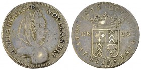 Neuchâtel, Marie de Nemours, AR 20 Kreuzer 1695 

Neuchâtel, Schweiz. Marie de Nemours (1694-1707). AR 20 Kreuzer 1695 (27 mm, 4.74 g).
HMZ 2-694b....