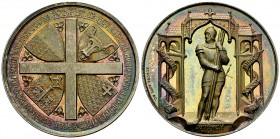 Schweiz, AR Medaille 1886 auf die Schlacht von Sempach 

 Schweiz, Eidgenossenschaft. AR Medaille 1886 (43 mm, 39.12 g), auf die 500-Jahrfeier der S...
