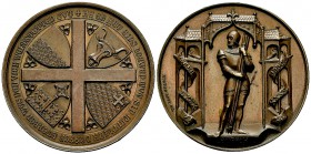 Schweiz, AE Medaille 1886 auf die Schlacht von Sempach 

 Schweiz, Eidgenossenschaft. AE Medaille 1886 (43 mm, 40.95 g), auf die 500-Jahrfeier der S...
