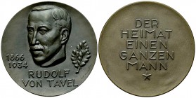 Schweiz, AE Medaille auf Rudolf von Tavel 

 Schweiz. AE Medaille o.J. (60 mm, 127.80), auf Rudolf von Tavel (1866-1934).

FDC.