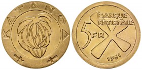 Katanga AV 5 Francs 1961 

 État du Katanga . AV 5 Francs 1961 (26 mm, 13.28 g).
KM 2a.

FDC.