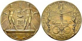 Amsterdam 1928, Olympic Games AE Participant's Medal 

 The Netherlands. The IX Olympiad, Amsterdam 1928. AE Participant's medal (55 mm, 59.84 g). B...