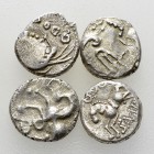 Lot of 4 Celtic gaul AR quinarii 

Lot of four (4) Celtic gaul AR quinarii.

Very fine. (4)

Lot sold as is, no returns.