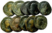 Lot of 10 Gordianus III Pius AE sestertii 

Lot of 10 (ten) Roman imperial AE sestertii of Gordian III Pius.

Fine/very fine. (10)

Lot sold as ...