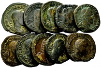 Lot of 10 Roman imperial AE sestertii 

Lot of 10 (ten) Roman imperial AE Sestertii, 3rd century AD: Gordianus III Pius (3), Philip I Arabs (3), Phi...