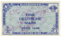 BUNDESREPUBLIK DEUTSCHLAND AB 1948, Noten der Bank Deutscher Länder, 1948-1949, 1 DM 1948.
II
Ros.232