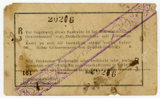 DEUTSCHE KOLONIEN, Deutsch-Ost-Afrika, 1905-1917, 1 Rupie 1.2.1916, Interims-Banknote, Serie R3, eine KN handschriftlich verbessert, mit Datumszeile T...