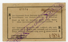 DEUTSCHE KOLONIEN, Deutsch-Ost-Afrika, 1905-1917, 1 Rupie 1.2.1916, Interims-Banknote, Serie N3, untere KN komplett handschriftlich.
I-
Ros.929g; Gr...