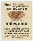 BRIEFMARKENNOTGELD, Weimar, Alexander Huschke Nachf. 5 Pfennig.
I-