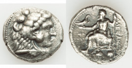 MACEDONIAN KINGDOM. Alexander III the Great (336-323 BC). AR tetradrachm (27mm, 16.34 gm, 4h). Choice Fine, porosity. Early posthumous issue of Tyre, ...
