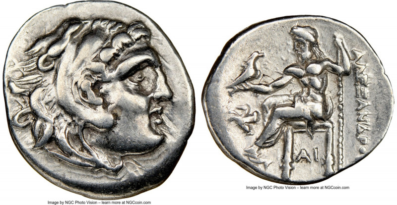 MACEDONIAN KINGDOM. Alexander III the Great (336-323 BC). AR drachm (19mm, 10h)....