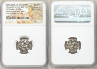 MACEDONIAN KINGDOM. Alexander III the Great (336-323 BC). AR drachm (16mm, 4.02 gm, 12h). NGC Choice VF 5/5 - 4/5. Posthumous issue of Magnesia ad Mae...