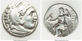 MACEDONIAN KINGDOM. Alexander III the Great (336-323 BC). AR drachm (17mm, 4.18 gm, 1h). VF. Early posthumous issue of "Colophon," ca. 323-319 BC. Hea...