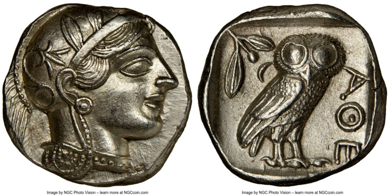 ATTICA. Athens. Ca. 440-404 BC. AR tetradrachm (25mm, 17.21 gm, 12h). NGC Choice...