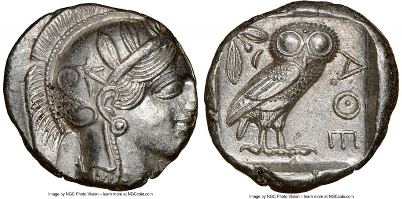 ATTICA. Athens. Ca. 440-404 BC. AR tetradrachm (24mm, 17.18 gm, 12h). NGC Choice...