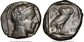 ATTICA. Athens. Ca. 440-404 BC. AR tetradrachm (24mm, 17.15 gm, 2h). NGC Choice VF 4/5 - 3/5, brushed. Mid-mass coinage issue. Head of Athena right, w...