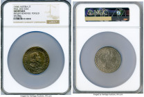 Archduke Ferdinand Charles 2 Taler ND (1646) AU Details (Mount Removed, Tooled) NGC, Hall mint, KM937. 56.98gm. 47mm. An attractive multiple Taler dec...