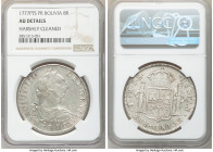 Charles III 8 Reales 1777 PTS-PR AU Details (Harshly Cleaned) NGC, Potosi mint, KM55.

HID09801242017

© 2020 Heritage Auctions | All Rights Reser...