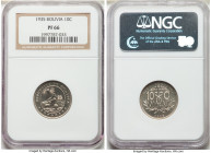 Republic Proof 10 Centavos 1935 PR66 NGC, KM179.1. Reflective and void of any toning. 

HID09801242017

© 2020 Heritage Auctions | All Rights Rese...