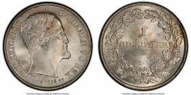 Frederick VII Rigsdaler 1855 (o)-FF MS64+ PCGS, Altona mint, KM760.2. Crisp full strike with satin surface. 

HID09801242017

© 2020 Heritage Auct...