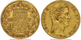 Charles X gold 20 Francs 1828-T XF45 NGC, Nantes mint, KM726.3. Mintage: 3,175. AGW 0.1867 oz. 

HID09801242017

© 2020 Heritage Auctions | All Ri...