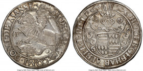 Mansfeld. Hoyer VI, Gebhard VII, Albrecht VII & Philipp II Taler ND (1531-1539) AU53 NGC, Eisleben mint, KM-MB68, Dav-9479. 

HID09801242017

© 20...