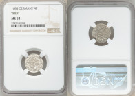 Trier. Johann Hugo 4 Pfennig 1684 MS64 NGC, KM154. Lustrous and well struck for type. 

HID09801242017

© 2020 Heritage Auctions | All Rights Rese...