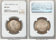 Edward VII 1/2 Crown 1902 MS63+ NGC, KM802. Olive-gray toning with a peripheral band in gold, red and teal. 

HID09801242017

© 2020 Heritage Auct...