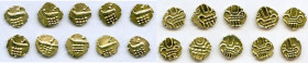 Cochin 10-Piece Lot of Uncertified gold Fanams ND (17th-18th Century) AU, Fr-1504. Average weight 0.38gm. Sold as is, no returns. 

HID09801242017
...
