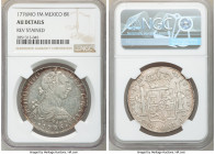 Charles III 8 Reales 1776 Mo-FM AU Details (Reverse Stained) NGC, Mexico City mint, KM106.2. Argent with peripheral toning. 

HID09801242017

© 20...