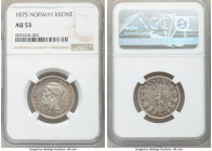 Oscar II Krone 1875 AU53 NGC, Kongsberg mint, KM351. Obverse scratch, lilac and russet toned. 

HID09801242017

© 2020 Heritage Auctions | All Rig...