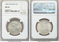 Haakon VII 2 Kroner 1908 MS63 NGC, Kongsberg mint, KM370. First year of type, conservatively graded. 

HID09801242017

© 2020 Heritage Auctions | ...