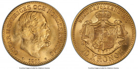 Oscar II gold 10 Kronor 1901-EB MS66 PCGS, KM767. Buttery-gold color. 

HID09801242017

© 2020 Heritage Auctions | All Rights Reserved