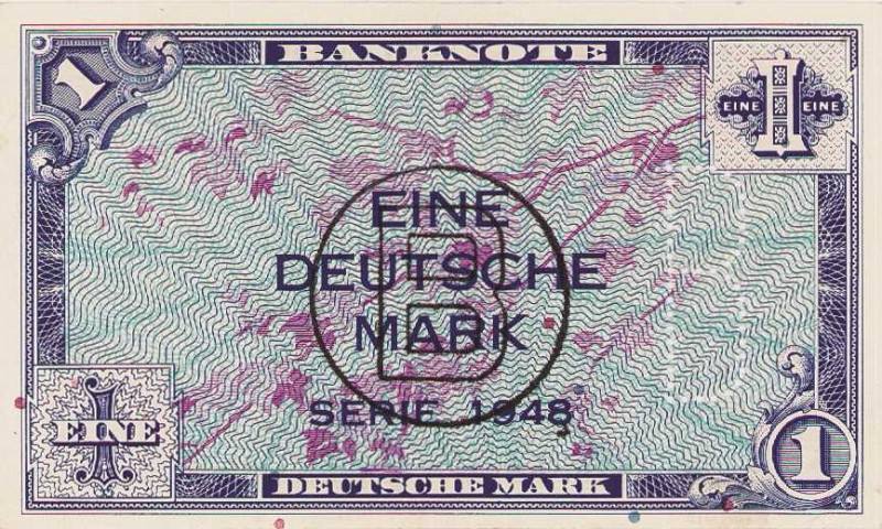 Bundesrepublik Deutschland
Bank deutscher Länder 1948-1949 1 DM 1948. Mit B-Per...