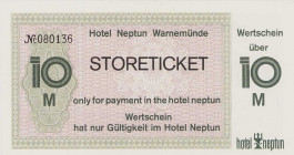 Deutsche Demokratische Republik
Hotel- und Restaurantgeld 1, 2, 5 und 10 Mark o.D. Hotel "Neptun" Warnemünde. 1 und 2 Mark mit DV: C 438 75 III 18 18...