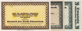 Städte und Gemeinden
Eibenstock (Sa.) Stadtrat. 10 Milliarden Mark 25. 10. 1923 (3x) - ohne Aufdruck des Wertes und ohne Druck von Reihe und Nummer, ...