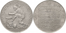 Städte und Gemeinden
Werdohl Medaillenförmige Notmünze in Aluminium 1923 (H. Wever) 0,20 Goldmark - Hüttenaluminium der Firma Colsmann & Co. Eine an ...