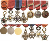 Ordensspangen
Spange mit 7 Auszeichnungen Marokko - Order of Ouissam Alaouite. Frankreich - Orden der Ehrenlegion 5. Republik. Belgien - Leopoldorden...