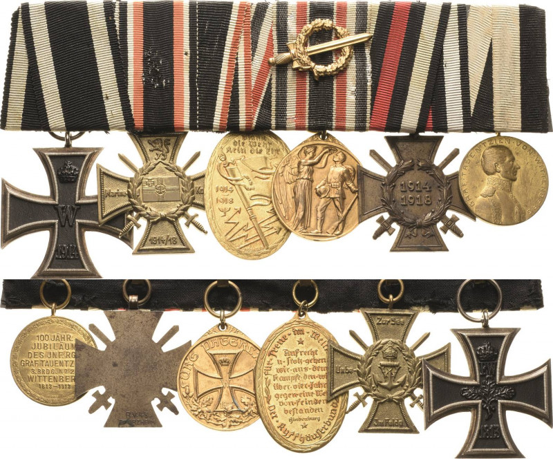 Ordensspangen
Spange mit 6 Auszeichnungen Preußen - Eisernes Kreuz 1914 2. Klas...