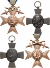 Orden deutscher Länder Bayern
Militärverdienstkreuz des MVO, 3. Klasse mit Schwertern Verliehen 1916/1917. Am neueren Band und König Ludwig-Kreuz ohn...