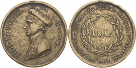 Orden deutscher Länder Braunschweig
Waterloo-Medaille Verliehen 1818. Bronze. Mit Randschrift: IOH. BOEHMIG 1 LIN. BAT. 35 mm, 28,68 g. Entfernte Öse...