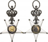 Ausländische Orden und Ehrenzeichen Frankreich
Decoration of the Fidelity Gestiftet 1815. Typ I. Silber, Gold und emailliert. 29 mm Barac 185 Min. Em...