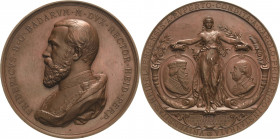 Akademien, Schulen, Universitäten
Heidelberg Bronzemedaille 1886 (H. Götz/K. Schwenzer) 500-jähriges Jubiläum der Universität. Uniformiertes Brustbil...