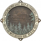 Auto- und Motorradmedaillen und -plaketten
Altenberg (Sa.) Einseitige teilemaillierte Bronzeplakette 1930 (G. Brehmer) Gau-Wochenendfahrt nach Altenb...