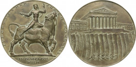 Drittes Reich
 Große Bronzegussmedaille 1942 (R. Schmidt) Europäischer Jugendkongress in Wien. Europa auf Stier nach rechts / Parlament, darunter auf...